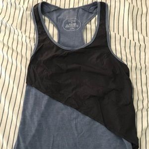 Oiselle Running Top Layover Blue Size 6